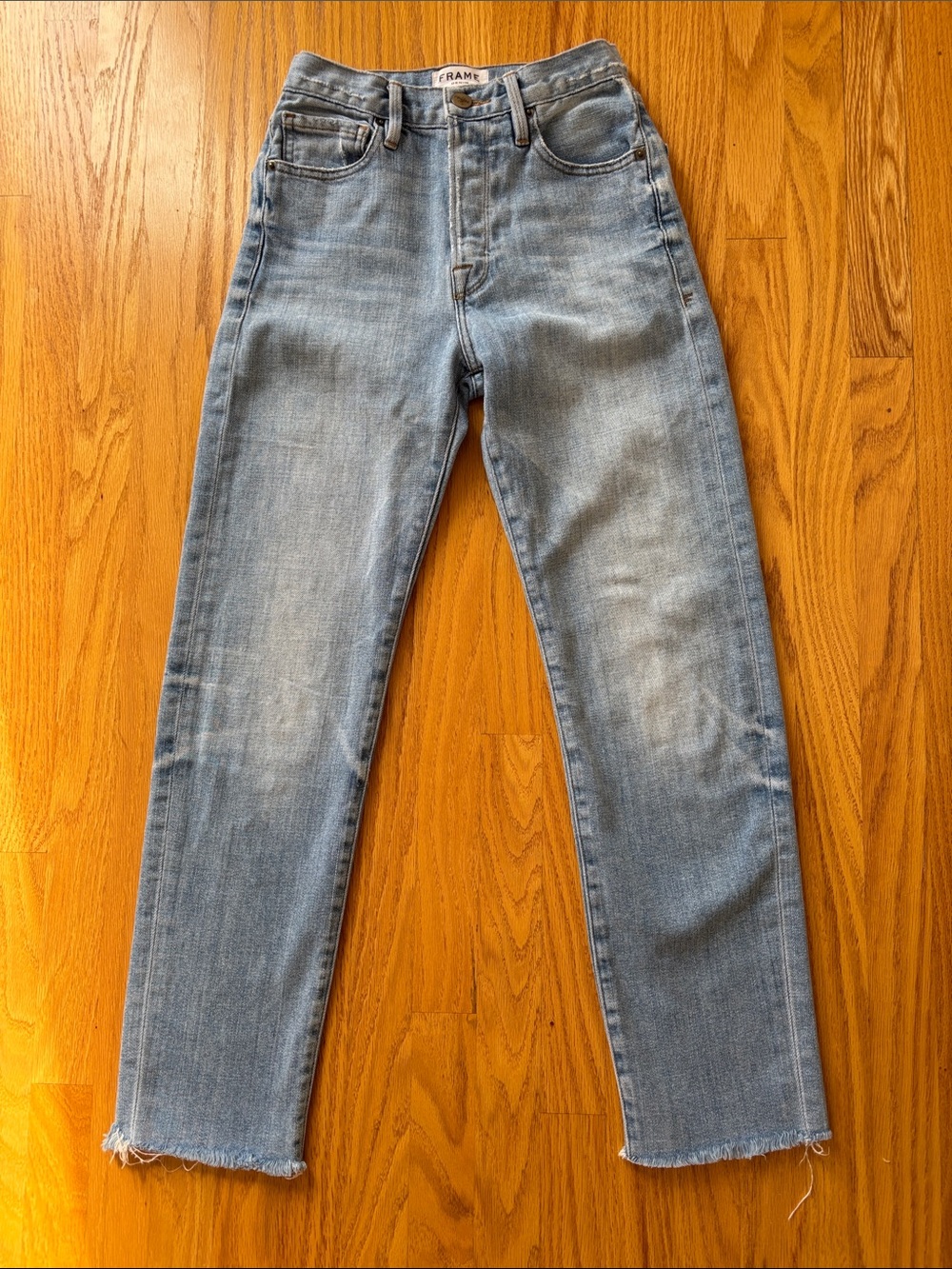 Frame Denim Men’s Light Blue Slim Straight Jeans